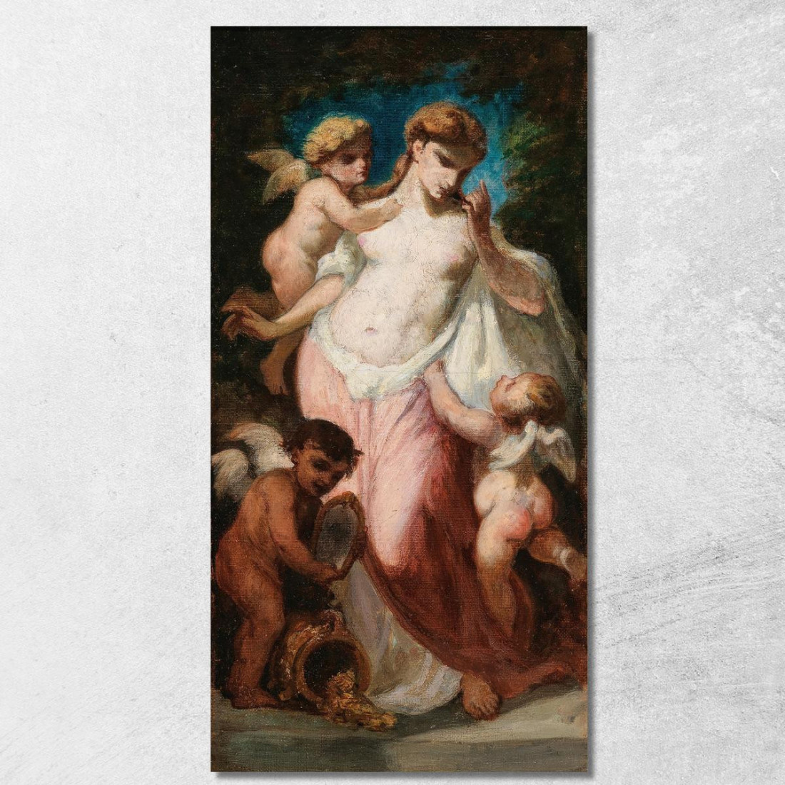 L'Amore E La Ricchezza Narcisse-Virgile Diaz de La Peña nvd45 quadro stampato su tela L'Amore E La Ricchezza Narcisse-Virgile Diaz de La Peña nvd45 quadro stampato su tela