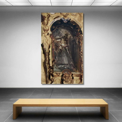 Madonna Col Bambino John Singer Sargent jss150 quadro stampato su tela