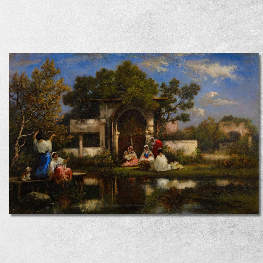 Serraglio Costantinopoli Narcisse-Virgile Diaz de La Peña nvd62 quadro stampato su tela Serraglio Costantinopoli Narcisse-Virgile Diaz de La Peña nvd62 quadro stampato su tela
