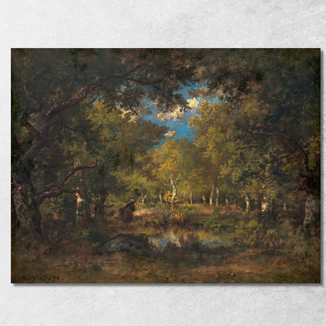 La Foresta Di Fontainebleau Narcisse-Virgile Diaz de La Peña nvd71 quadro stampato su tela La Foresta Di Fontainebleau Narcisse-Virgile Diaz de La Peña nvd71 quadro stampato su tela