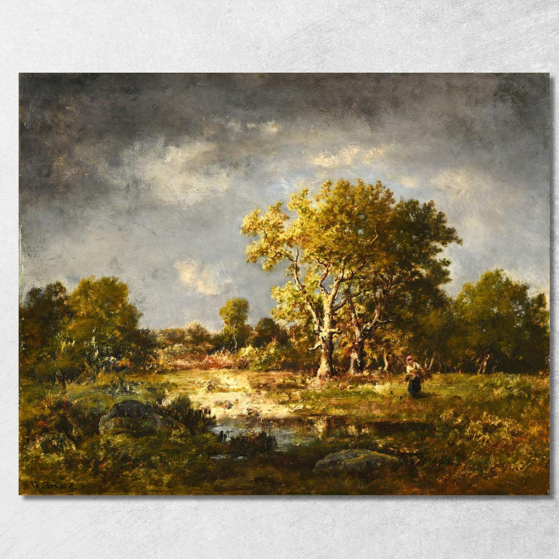 Una Radura Narcisse-Virgile Diaz de La Peña nvd78 quadro stampato su tela Una Radura Narcisse-Virgile Diaz de La Peña nvd78 quadro stampato su tela