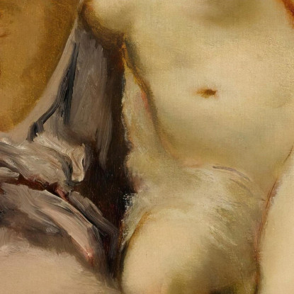 Venere E Adone Narcisse-Virgile Diaz de La Peña nvd84 quadro stampato su tela