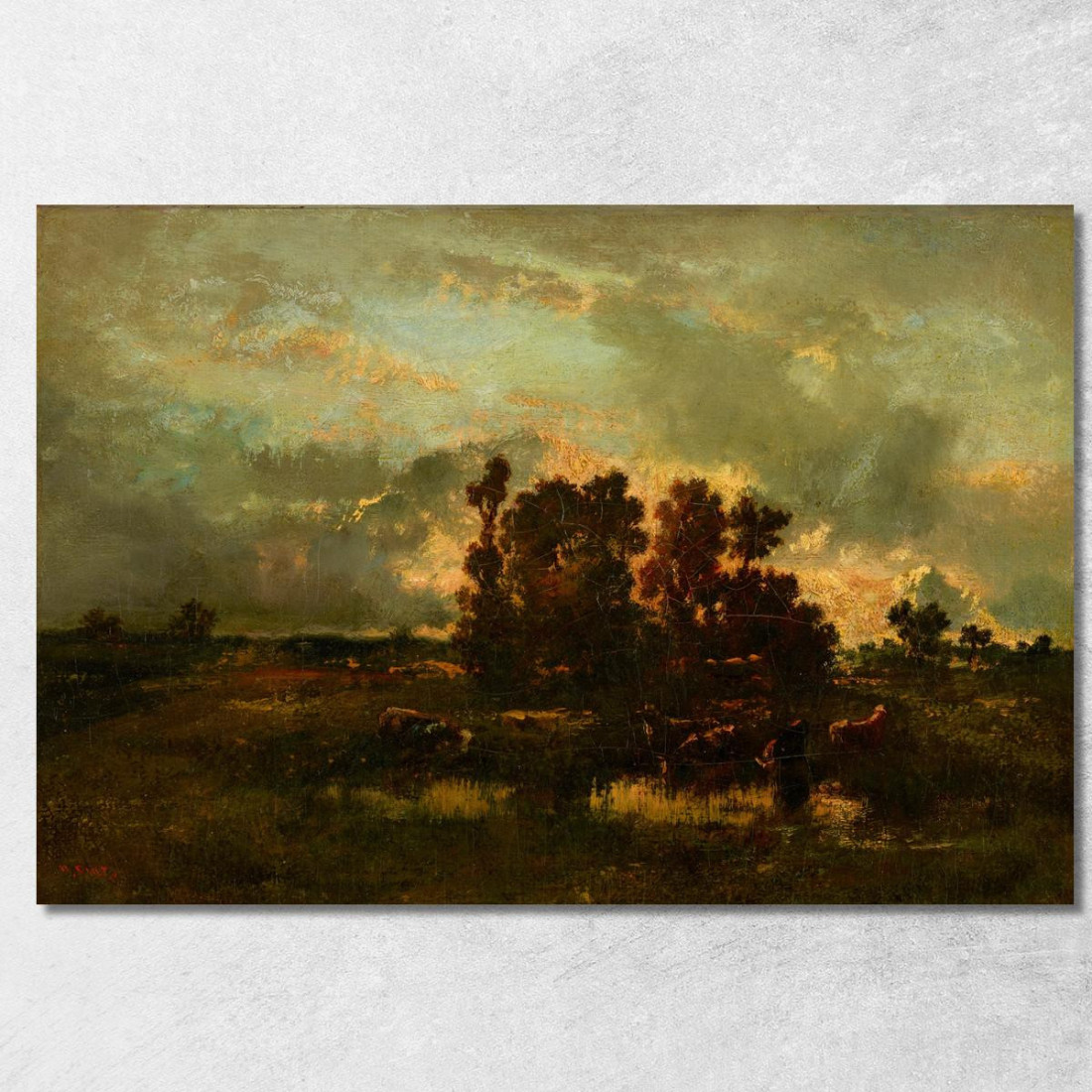 Pascolo Umido Narcisse-Virgile Diaz de La Peña nvd86 quadro stampato su tela Pascolo Umido Narcisse-Virgile Diaz de La Peña nvd86 quadro stampato su tela