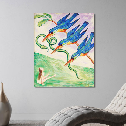 Il Serpente Rapito Nils Dardel ndr8 quadro stampato su tela