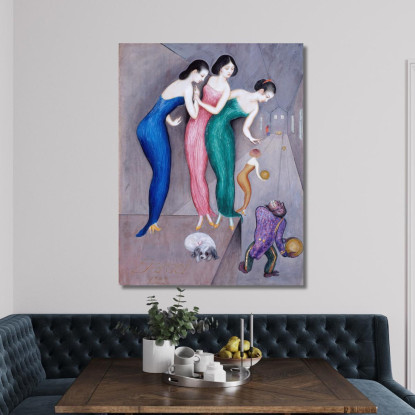 Sogni E Fantasie N.1 La Pista Da Bowling Nils Dardel ndr12 quadro stampato su tela