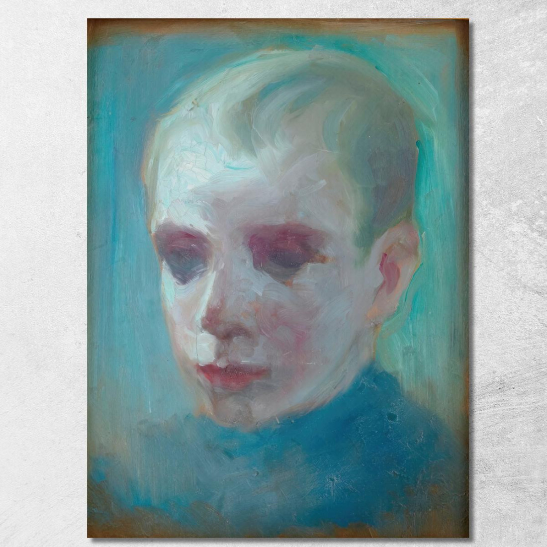 Testa Di Ragazzo Nils Dardel ndr17 quadro stampato su tela Testa Di Ragazzo Nils Dardel ndr17 quadro stampato su tela