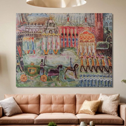 Paesaggio Urbano Nils Dardel ndr42 quadro stampato su tela