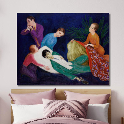 Il Dandy Morente Nils Dardel ndr44 quadro stampato su tela