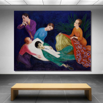 Il Dandy Morente Nils Dardel ndr44 quadro stampato su tela