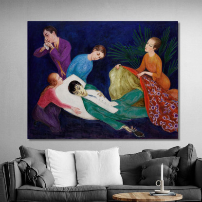 Il Dandy Morente Nils Dardel ndr44 quadro stampato su tela