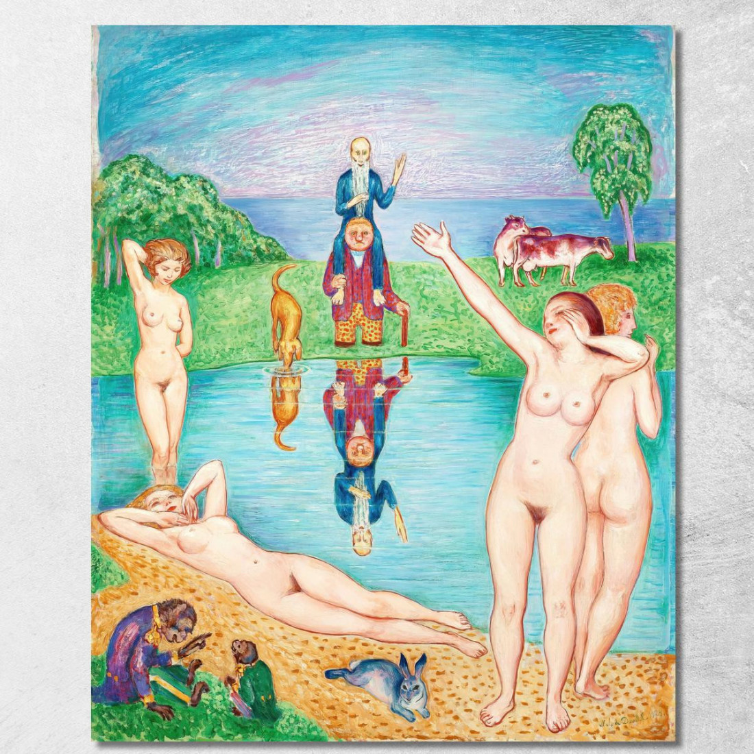 Il Ritorno Ai Campi Di Gioco Della Gioventù Nils Dardel ndr45 quadro stampato su tela Il Ritorno Ai Campi Di Gioco Della Gioventù Nils Dardel ndr45 quadro stampato su tela