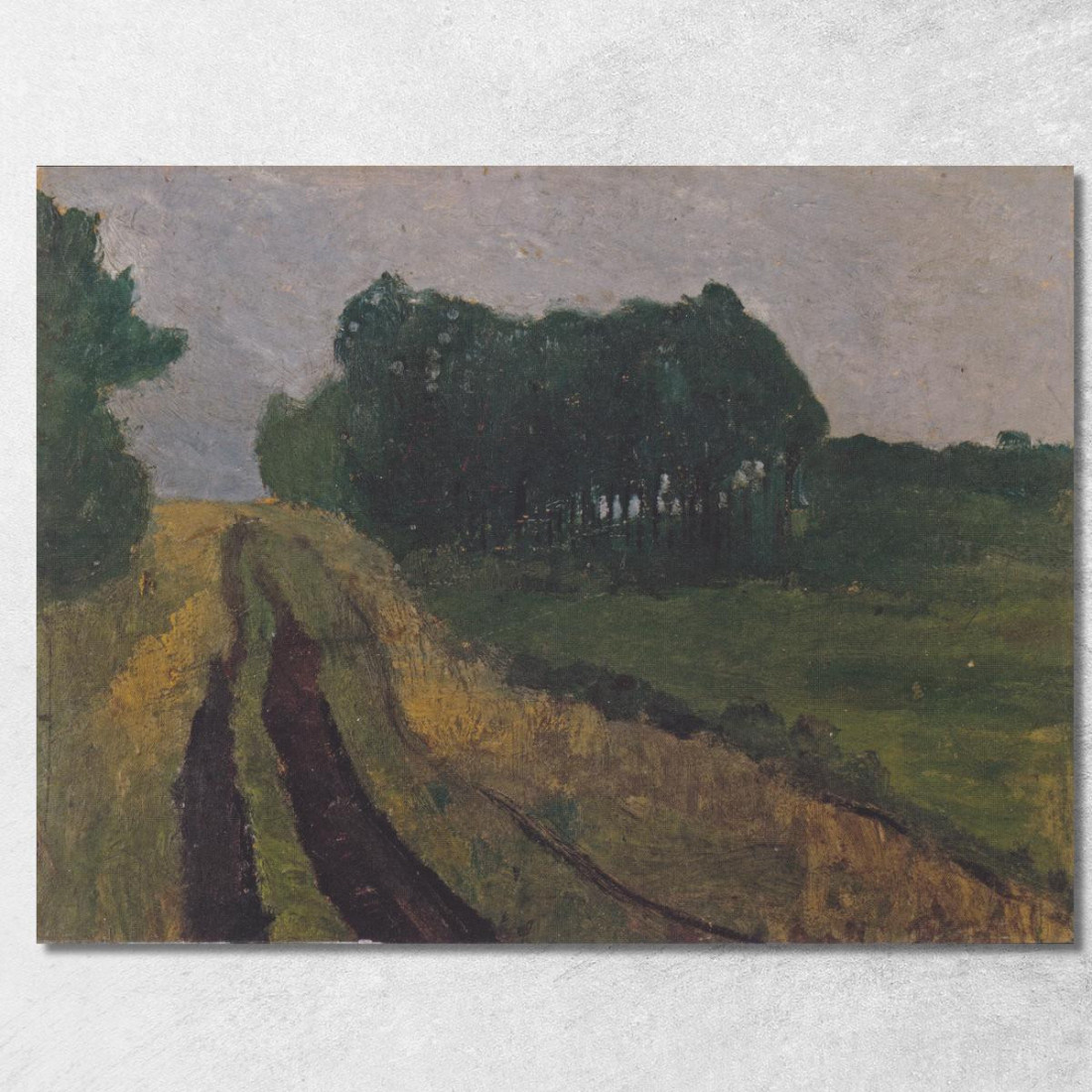 Paesaggio Serale Paula Modersohn-Becker pmb11 quadro stampato su tela Paesaggio Serale Paula Modersohn-Becker pmb11 quadro stampato su tela