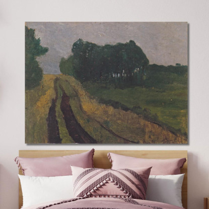 Paesaggio Serale Paula Modersohn-Becker pmb11 quadro stampato su tela