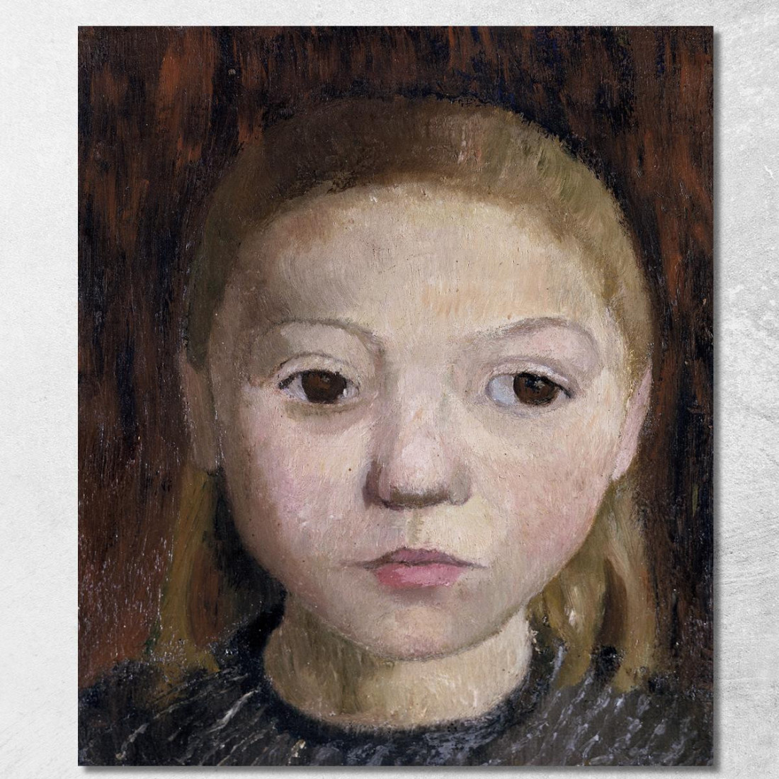 Testa Di Una Ragazza Paula Modersohn-Becker pmb25 quadro stampato su tela Testa Di Una Ragazza Paula Modersohn-Becker pmb25 quadro stampato su tela