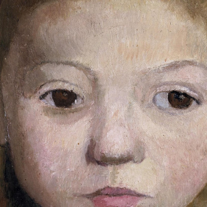 Testa Di Una Ragazza Paula Modersohn-Becker pmb25 quadro stampato su tela