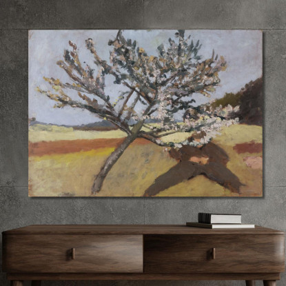 Uomo Disteso Sotto Un Albero In Fiore Paula Modersohn-Becker pmb30 quadro stampato su tela