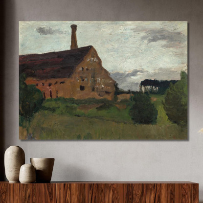 Vecchia Fabbrica Paula Modersohn-Becker pmb33 quadro stampato su tela