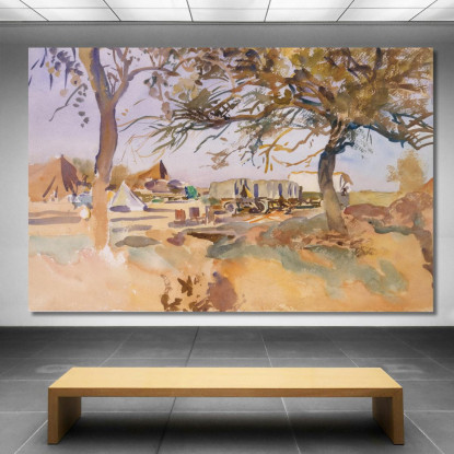 Campo Militare John Singer Sargent jss165 quadro stampato su tela