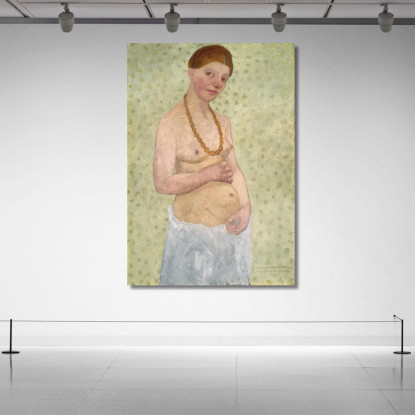Autoritratto Per Il 6° Anniversario Di Matrimonio Paula Modersohn-Becker pmb40 quadro stampato su tela