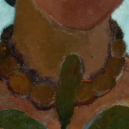 Autoritratto Con Un Ramo Di Camelia Paula Modersohn-Becker pmb41 quadro stampato su tela