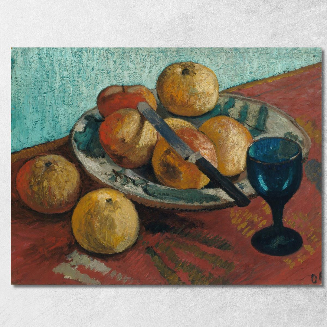 Natura Morta Con Mele E Vetro Verde Paula Modersohn-Becker pmb46 quadro stampato su tela Natura Morta Con Mele E Vetro Verde Paula Modersohn-Becker pmb46 quadro stampato su tela