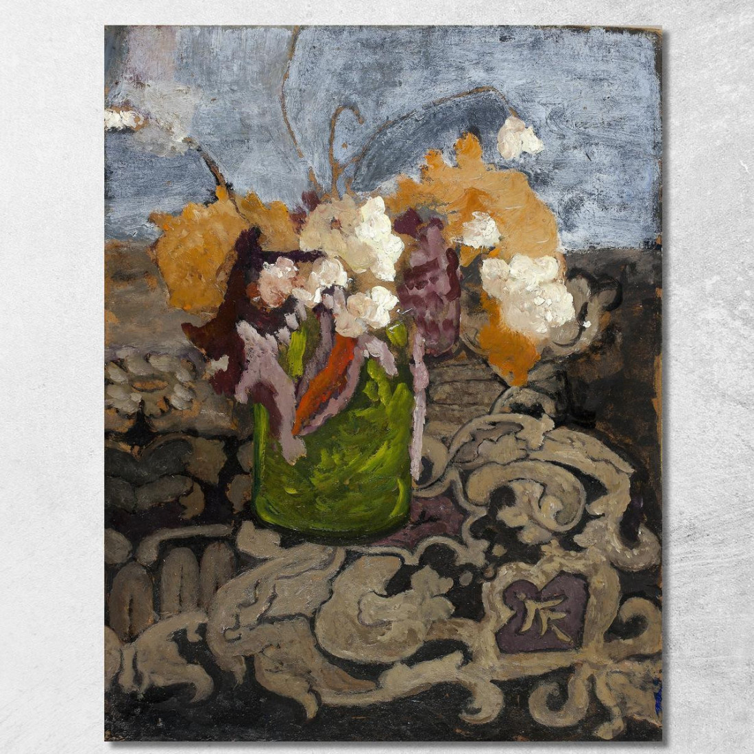 Natura Morta Con Vaso Verde Paula Modersohn-Becker pmb47 quadro stampato su tela Natura Morta Con Vaso Verde Paula Modersohn-Becker pmb47 quadro stampato su tela