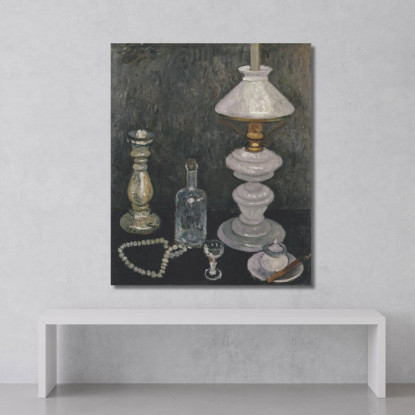 Natura Morta Con Lampada A Gas Paula Modersohn-Becker pmb49 quadro stampato su tela
