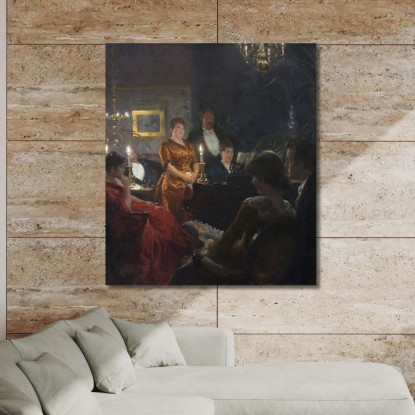 Un Duetto Peder Severin Krøyer psk2 quadro stampato su tela