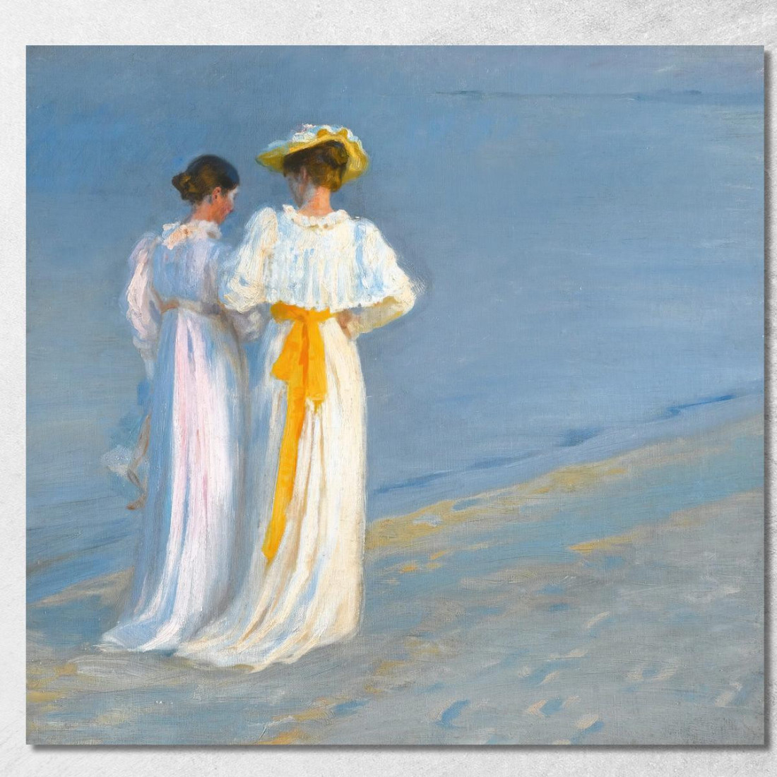 Anna Ancher E Marie Krøyer Sulla Spiaggia Di Skagen Peder Severin Krøyer psk6 quadro stampato su tela Anna Ancher E Marie Krøyer Sulla Spiaggia Di Skagen Peder Severin Krøyer psk6 quadro stampato su tela