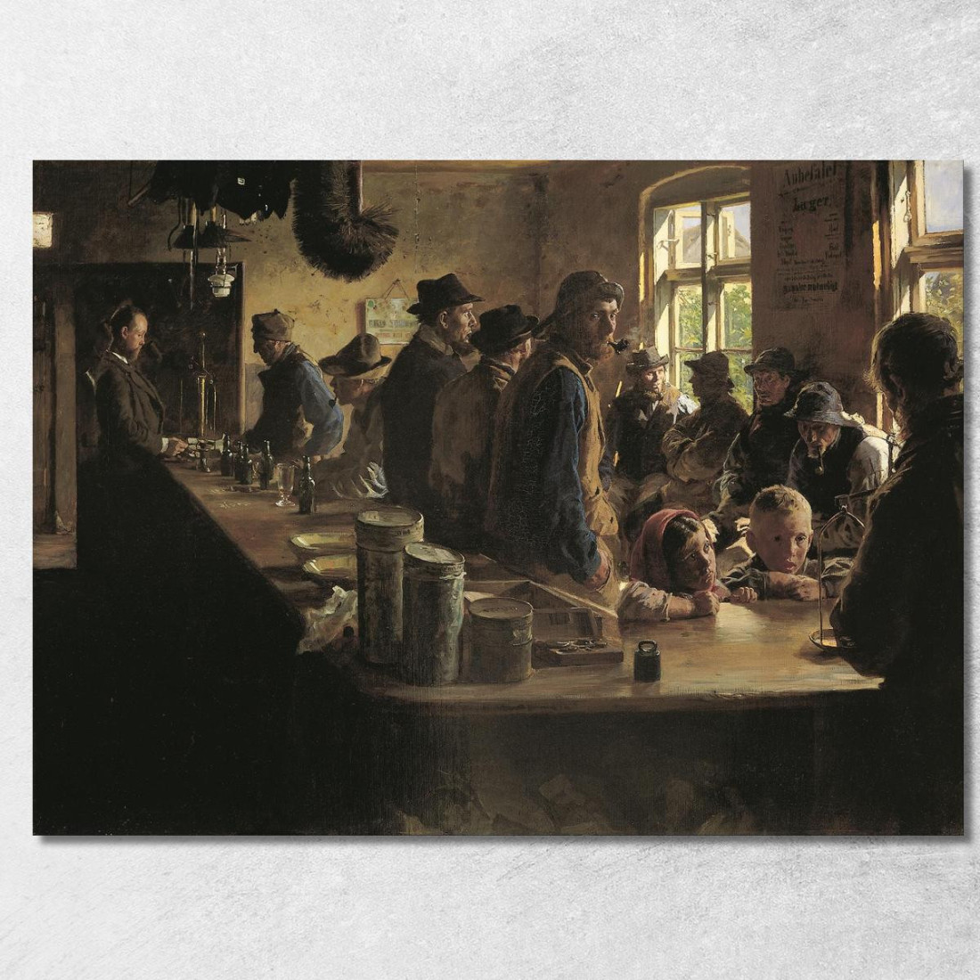 Al Negozio Di Alimentari Quando Non C'È Pesca Peder Severin Krøyer psk10 quadro stampato su tela Al Negozio Di Alimentari Quando Non C'È Pesca Peder Severin Krøyer psk10 quadro stampato su tela