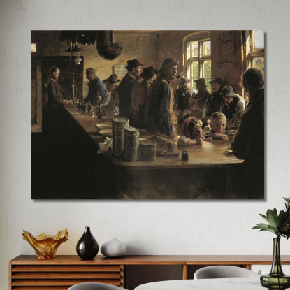 Al Negozio Di Alimentari Quando Non C'È Pesca Peder Severin Krøyer psk10 quadro stampato su tela