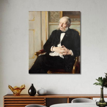Barone Otto Ditlev Rosenørn-Lehn Peder Severin Krøyer psk11 quadro stampato su tela
