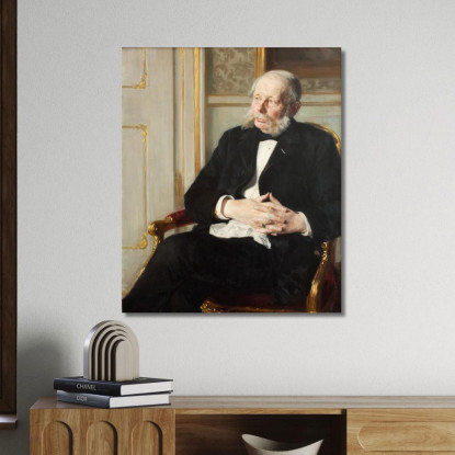 Barone Otto Ditlev Rosenørn-Lehn Peder Severin Krøyer psk11 quadro stampato su tela
