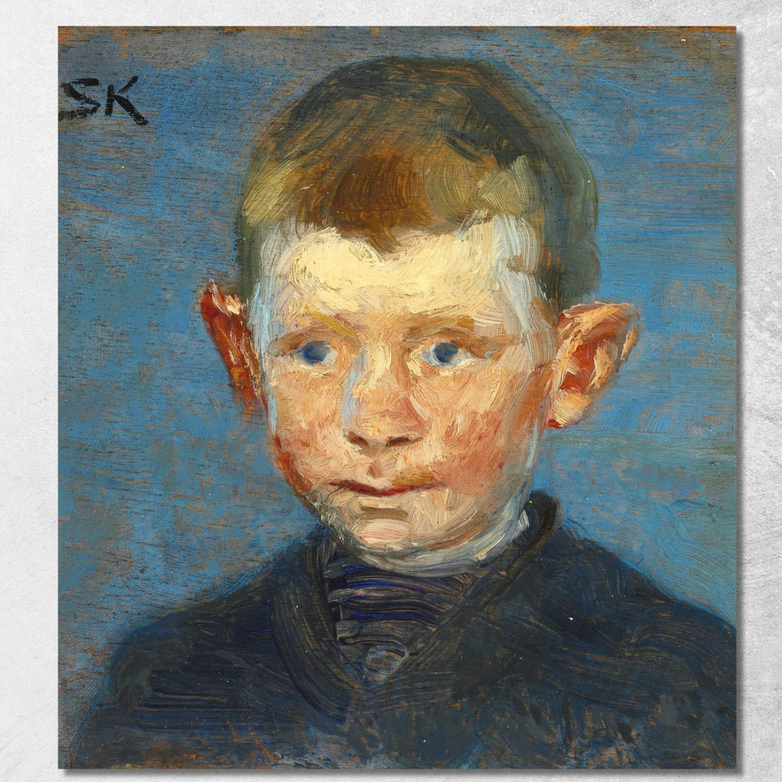 Testa Di Un Ragazzo Peder Severin Krøyer psk26 quadro stampato su tela Testa Di Un Ragazzo Peder Severin Krøyer psk26 quadro stampato su tela