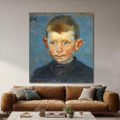 Testa Di Un Ragazzo Peder Severin Krøyer psk26 quadro stampato su tela