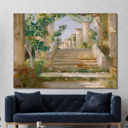 Loggia A Ravello Peder Severin Krøyer psk33 quadro stampato su tela