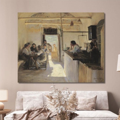 Osteria A Ravello Peder Severin Krøyer psk39 quadro stampato su tela