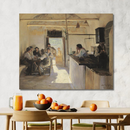 Osteria A Ravello Peder Severin Krøyer psk39 quadro stampato su tela