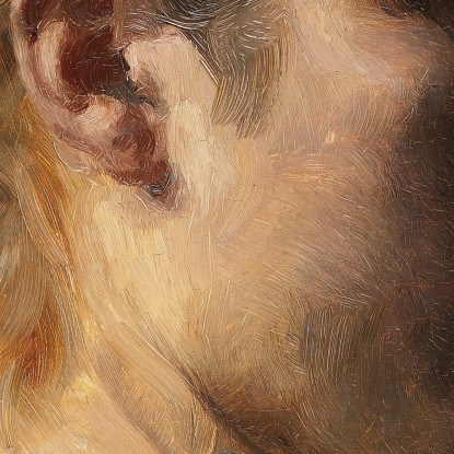 Ritratto Di Una Giovane Donna Di Profilo Peder Severin Krøyer psk40 quadro stampato su tela