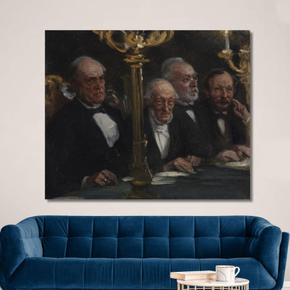 Gruppo Di Ritratti Peder Severin Krøyer psk49 quadro stampato su tela
