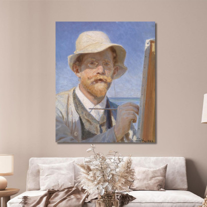 Autoritratto Peder Severin Krøyer psk51 quadro stampato su tela
