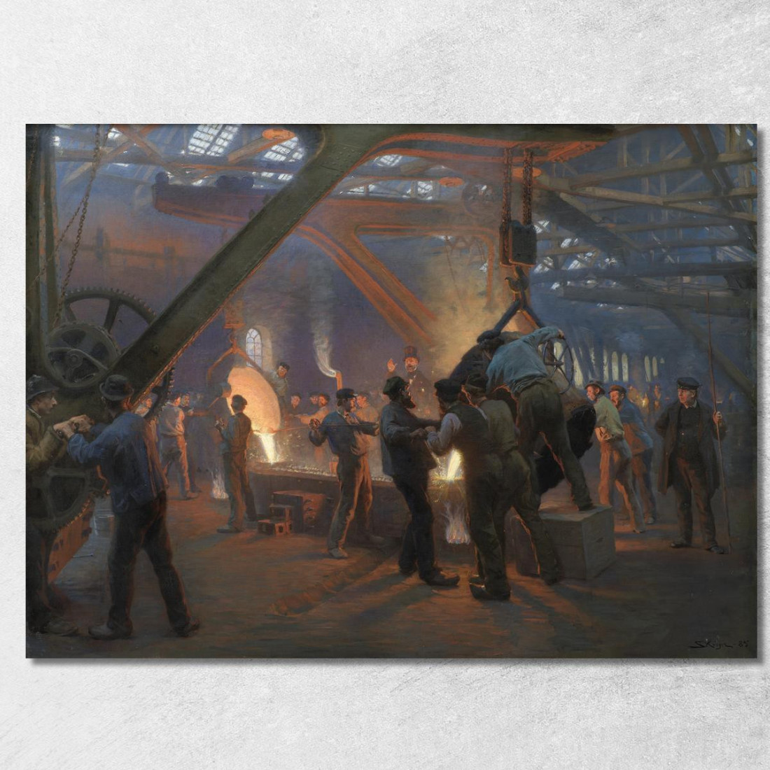 La Fonderia Burmeister E Wain Peder Severin Krøyer psk60 quadro stampato su tela La Fonderia Burmeister E Wain Peder Severin Krøyer psk60 quadro stampato su tela