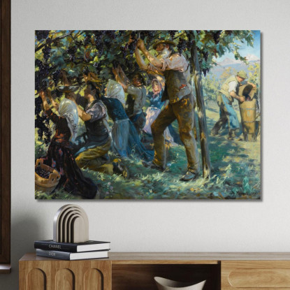 Vendemmia In Tirolo Peder Severin Krøyer psk65 quadro stampato su tela