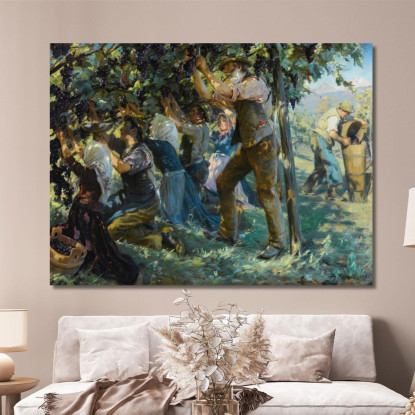 Vendemmia In Tirolo Peder Severin Krøyer psk65 quadro stampato su tela
