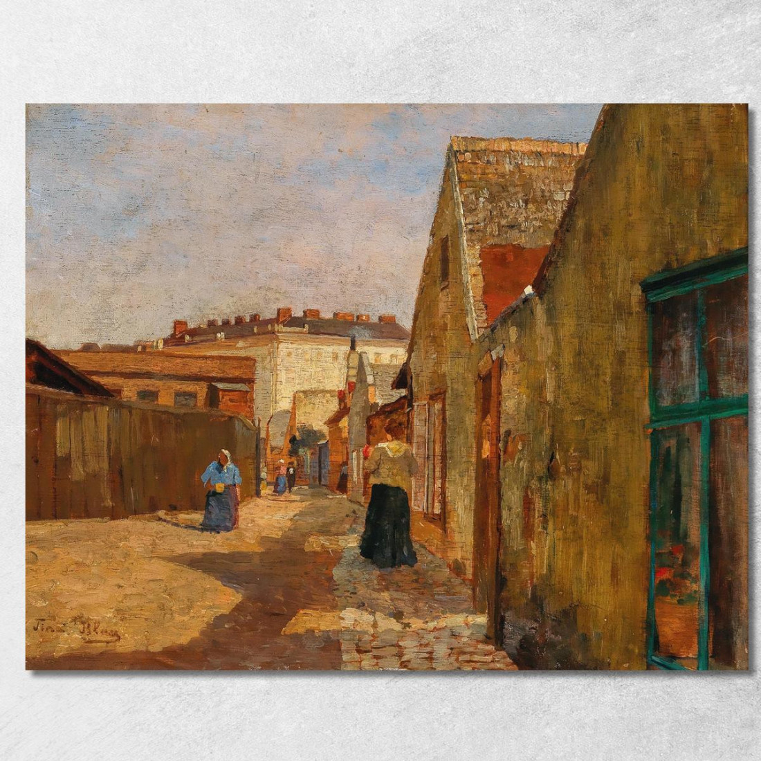Un Vicolo Cieco A Vienna-Erdberg Tina Blau tbl4 quadro stampato su tela Un Vicolo Cieco A Vienna-Erdberg Tina Blau tbl4 quadro stampato su tela