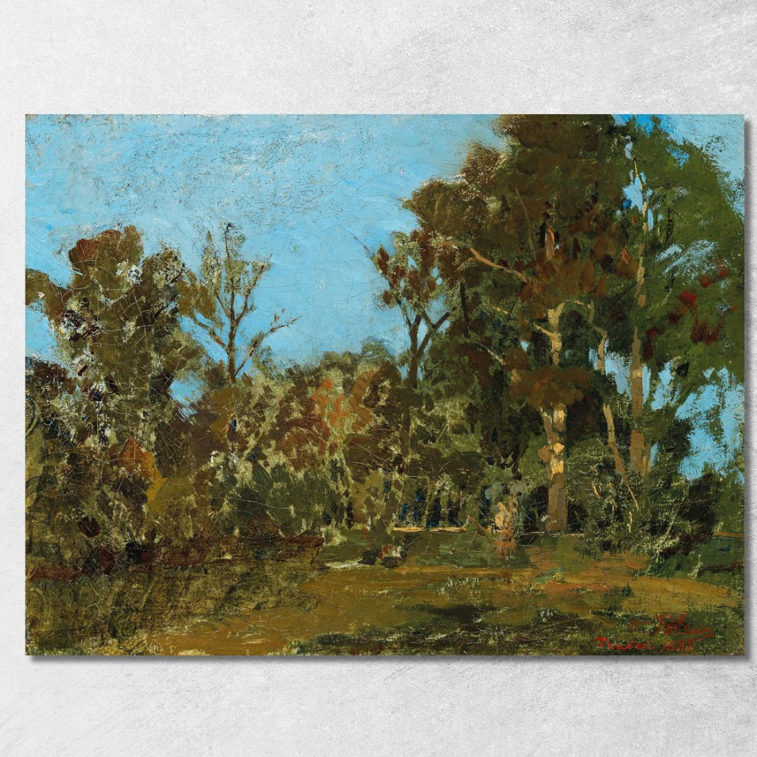 Paesaggio Del Prater Tina Blau tbl47 quadro stampato su tela Paesaggio Del Prater Tina Blau tbl47 quadro stampato su tela