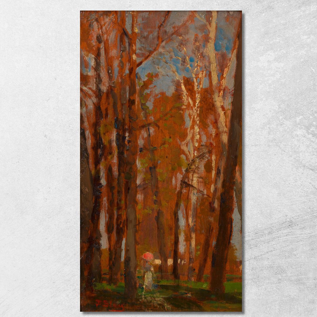 Alberi Del Prater Tina Blau tbl48 quadro stampato su tela Alberi Del Prater Tina Blau tbl48 quadro stampato su tela