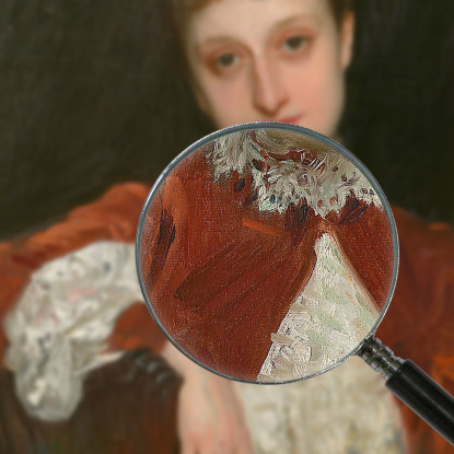 La Signora Charles Deering Marion Denison Whipple John Singer Sargent jss187 quadro stampato su tela