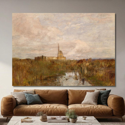 Palazzo Egizio – Esposizione Universale 1873 Vienna Tina Blau tbl68 quadro stampato su tela