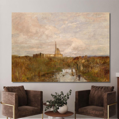 Palazzo Egizio – Esposizione Universale 1873 Vienna Tina Blau tbl68 quadro stampato su tela